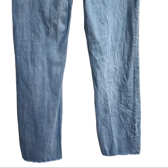 MADEWELL THE PERFECT VINTAGE HIGH RISE JEANS DISTRESSED RAW HEM SIZE 27 - Picture 5 of 15